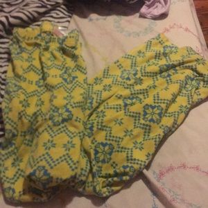Yellow and blue minion theme pajama pants